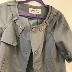 Trina Turk gray jacket size 10
